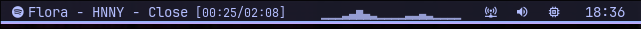 Waybar status bar